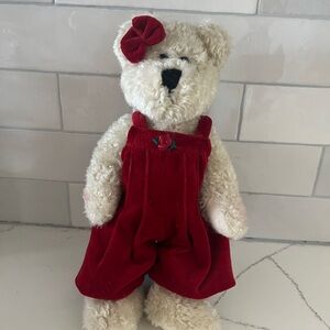 Boyds Bears Adorable Cream and Red Colored 12 inch Stuffed Animal NWT